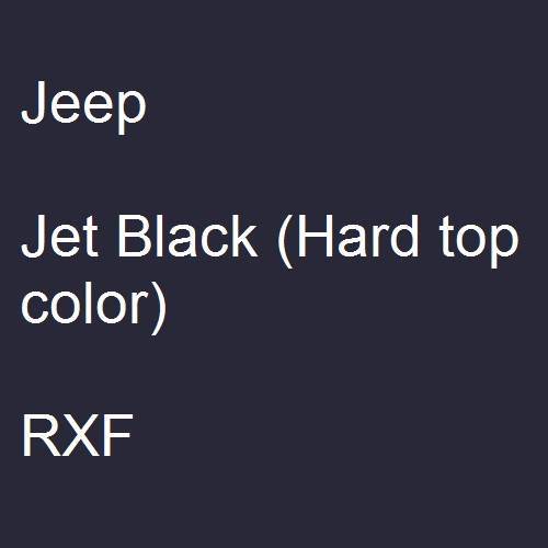Jeep, Jet Black (Hard top color), RXF.
